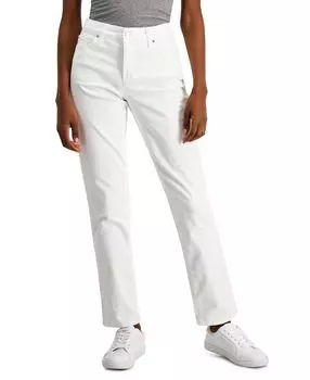 Прямые джинсы petite lexington, созданные для macy's Charter Club, белый