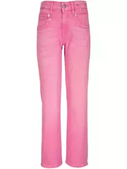 Прямые джинсы R13, розовый
