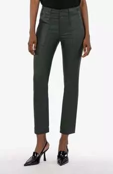 Прямые джинсы Reese Coated Ankle Jeans In Forest KUT FROM THE KLOTH