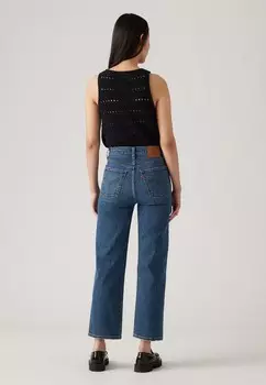 Прямые джинсы RIBCAGE STRAIGHT ANKLE Levi's, темно-синий