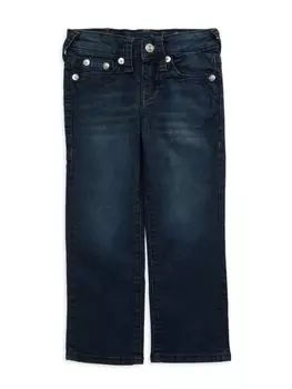 Прямые джинсы Ricky для маленьких мальчиков и мальчиков True Religion, синий