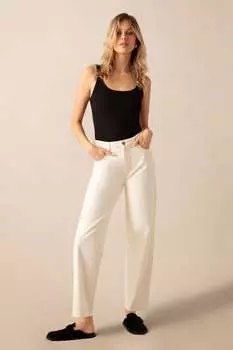 Прямые джинсы Ro&Zo, бежевый