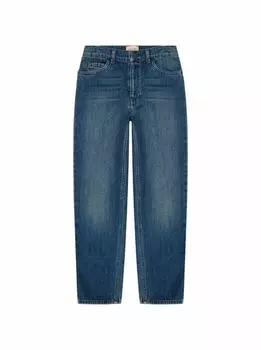 Прямые джинсы с эффектом потертости Gucci
