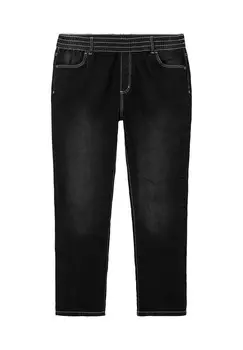 Прямые джинсы с эластичным поясом по всему периметру Sheego, цвет Black Denim