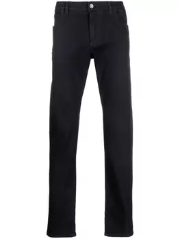 Прямые джинсы с аппликацией Dolce & Gabbana, черный