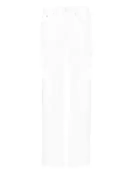 Прямые джинсы с бахромой Paris Georgia, белый