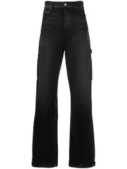 Прямые джинсы с карманами карго AMIRI, черный