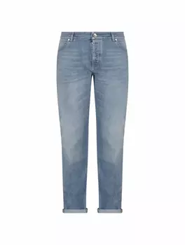 Прямые джинсы с логотипом Brunello Cucinelli