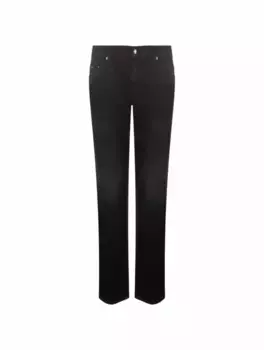 Прямые джинсы с логотипом Dolce&Gabbana, черный