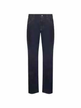 Прямые джинсы с логотипом Dolce&Gabbana, тёмно-синий