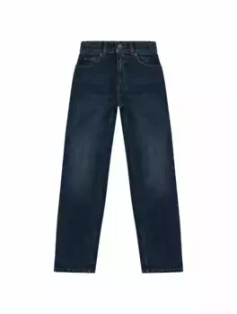 Прямые джинсы с логотипом Gucci, тёмно-синий