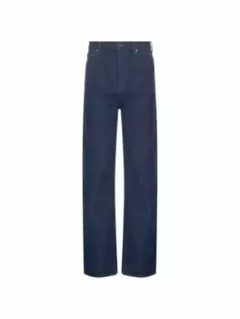 Прямые джинсы с логотипом Gucci, тёмно-синий