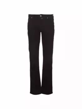 Прямые джинсы с логотипом Jacob Cohen, черный