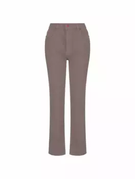 Прямые джинсы с логотипом Kiton, коричневый