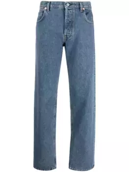 Прямые джинсы с нашивкой-логотипом Sporty & Rich, синий