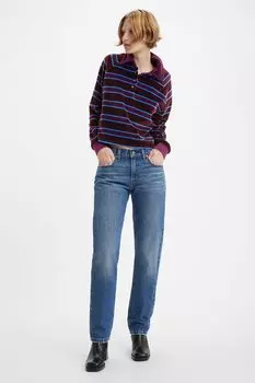 Прямые джинсы с потертостями Levi'S, белый