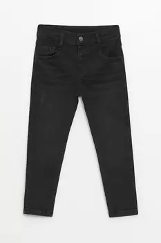 Прямые джинсы с потертым дизайном Lc Waikiki, черный