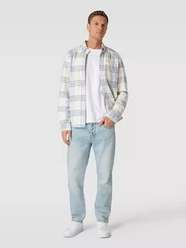 Прямые джинсы с пятью карманами ARMANI EXCHANGE, светло-синий