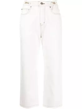 Прямые джинсы с пряжкой Horsebit tout a coup, белый