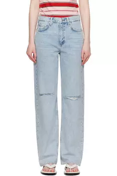 Прямые джинсы с расслабленным силуэтом и высокой посадкой Shea Relaxed Rag & Bone, цвет calhe