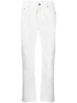 Прямые джинсы с тисненым логотипом PALM ANGELS, белый