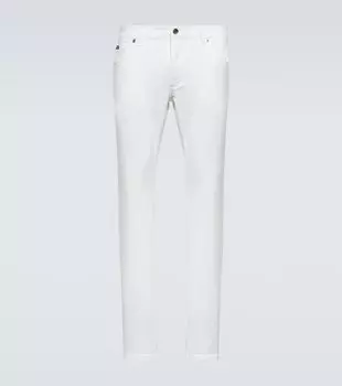 Прямые джинсы с украшением Dolce&Gabbana, разноцветный