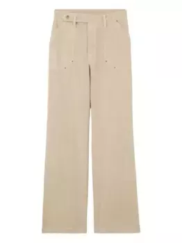 Прямые джинсы с узором в елочку Claudie Pierlot, нейтральный