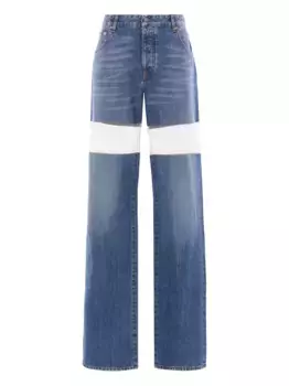 Прямые джинсы с вырезами Duran Lantink, синий