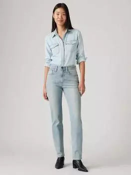 Прямые джинсы с высокой посадкой 724 Levi's, светло-синий