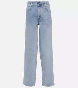 Прямые джинсы с высокой посадкой Isabel Marant, синий