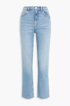 Прямые джинсы с высокой посадкой в стиле 70-х годов RE/DONE, синий