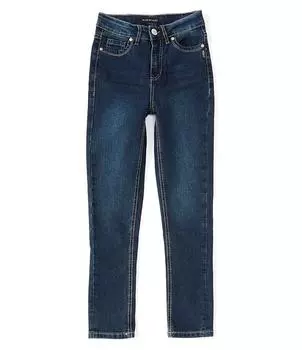 Прямые джинсы с высокой талией для больших девочек 7–16 лет Silver Jeans Co., синий