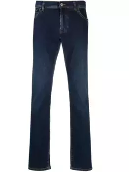 Прямые джинсы с заниженной талией Corneliani, синий