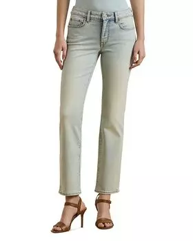 Прямые джинсы с заниженной талией до щиколотки Ralph Lauren, синий