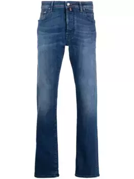 Прямые джинсы с заниженной талией JACOB COHEN, синий
