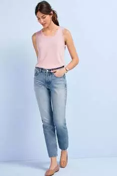 Прямые джинсы с заниженной талией Next, синий