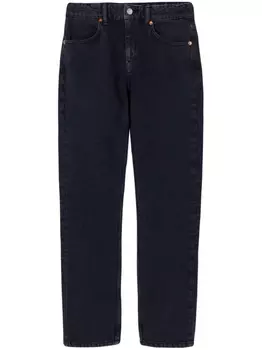 Прямые джинсы с заниженной талией RE/DONE, черный