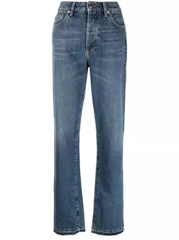 Прямые джинсы с завышенной талией 3x1, синий