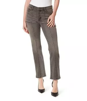 Прямые джинсы с завышенной талией Jessica Simpson Flirt Bootcut, серый