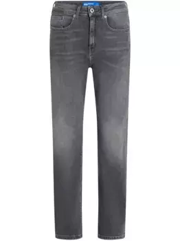 Прямые джинсы с завышенной талией Karl Lagerfeld Jeans, серый