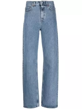 Прямые джинсы с завышенной талией Sporty & Rich, синий