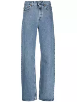 Прямые джинсы с завышенной талией Sporty & Rich, синий