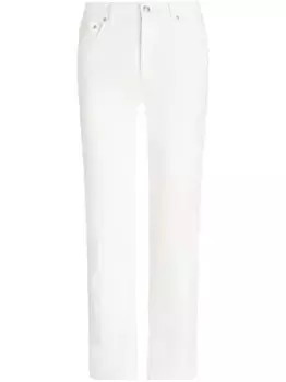 Прямые джинсы с жаккардовым узором ETRO, белый