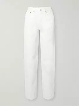 Прямые джинсы Samur из органического материала с высокой посадкой Loulou Studio, слоновая кость