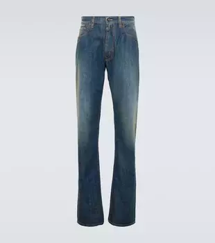 Прямые джинсы со средней посадкой Maison Margiela, синий