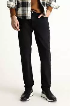 Прямые джинсы со средней посадкой на талии Kigili, черный