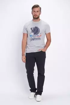 Прямые джинсы со средней посадкой на талии Timeout, синий