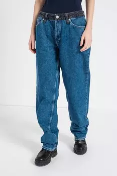 Прямые джинсы со средней посадкой на талии Calvin Klein Jeans, синий
