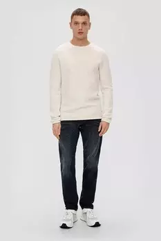 Прямые джинсы со средней посадкой Q/S By S Oliver, синий