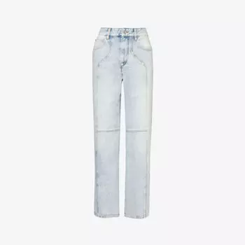 Прямые джинсы со средней посадкой Valeria Isabel Marant, синий